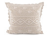 Knitted pillowcase, cotton 45x45 cm