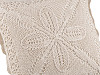 Knitted pillowcase, cotton 45x45 cm