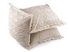 Knitted pillowcase, cotton 45x45 cm
