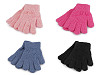 Children's knitted terry gloves