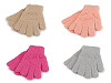 Children's knitted terry gloves