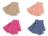 Children's knitted terry gloves