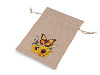 Sunflower gift bag 13x18 cm imitation jute