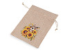 Sunflower gift bag 13x18 cm imitation jute