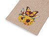 Sunflower gift bag 13x18 cm imitation jute