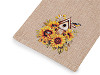 Sunflower gift bag 13x18 cm imitation jute