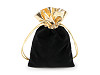 Gift bag 10x13 cm velvet, metallic