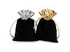 Gift bag 10x13 cm velvet, metallic
