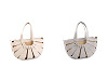 Bolso de verano con estructura de paja 35 x 20 cm