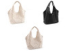 Handtasche mit gestanztem Muster 2in1, 38 x 22 cm