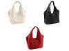 Handtasche mit gestanztem Muster 2in1, 38 x 22 cm