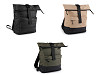 Water resistant rolling backpack 38x42 cm