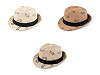 Sombrero veraniego de paja, infantil, coches