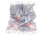  Foulard/Châle d’été à franges, Fleurs, 70 x 180 cm