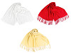 Summer scarf / shawl with fringes, solid color, 70x175 cm