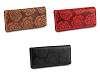 Women's wallet with flowers 9x18.5 cm