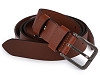 Men's leather belt made of buffalo leather, width 4 cm