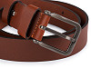 Men's leather belt made of buffalo leather, width 4 cm
