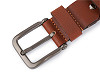 Men's leather belt made of buffalo leather, width 4 cm