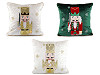 Funda de almohada de terciopelo navideño, cascanueces 43 x 43 cm