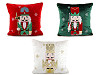 Christmas velvet pillowcase, nutcracker 43x43 cm