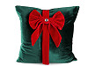 Housse de coussin de Noël avec nœud