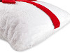 Housse de coussin de Noël avec nœud