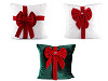 Housse de coussin de Noël avec nœud