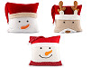 Federa natalizia in peluche, motivo: pupazzo di neve, dimensioni: 43 x 43 cm