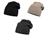 Bonnet d’hiver pour femme avec strass