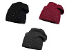 Bonnet d’hiver pour femme avec strass