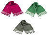 Sciarpa invernale / plaid, con frange, dimensioni: 70 x 180 cm