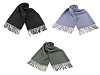 Winter scarf / plaid with fringes 70x180 cm