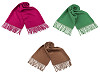 Sciarpa invernale / plaid, con frange, dimensioni: 70 x 180 cm