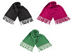 Winter scarf / plaid with fringes 70x180 cm