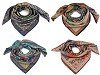 Foulard double face, 90 x 90 cm