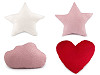 Cuscino decorativo, motivo: stelle, luna, nuvola e cuore