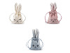 Sac cadeau en velours, 9 x 16 cm, Lapin