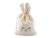 Dárkový pytlík zajíček 15x28 cm sametový