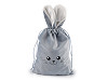 Dárkový pytlík zajíček 15x28 cm sametový