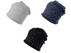 Women's cotton hat with rhinestones