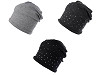Women's cotton hat with rhinestones