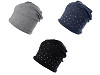 Gorro de algodón con pedrería para mujer