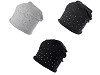 Bonnet pour femme en coton avec strass