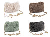 Bolso de pelo con cadena metálica 24 x 19 cm