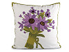 Párnahuzat hímzett virágok 45x45 cm