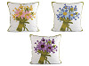 Embroidered flower pillowcase 45x45 cm