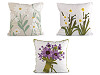 Калъфка за възглавница бродирани цветя 45 x 45 см