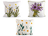Funda de almohada con flores bordadas 45 x 45 cm
