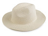 Letní klobouk / slamák unisex k dozdobení